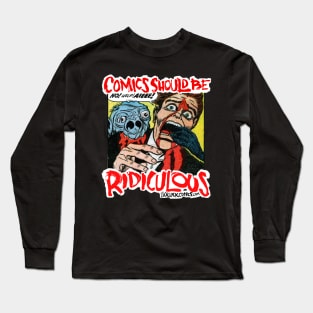 Comics Should Be Ridiculous: Abe Simon Long Sleeve T-Shirt